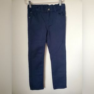NEW with tags H&M 100% cotton dark navy canvas pants size 8-9